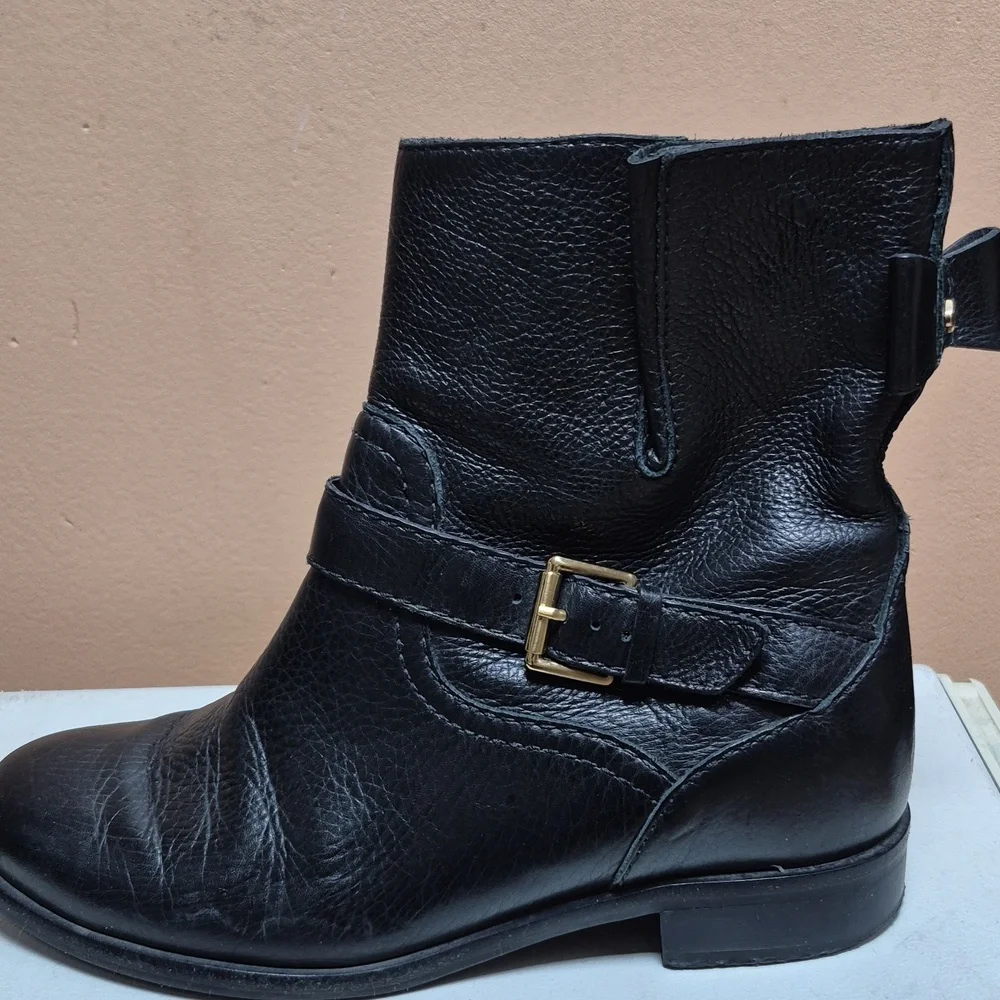 KATE SPADE- LEATHER ANKLE BOOTIES - Picture 3 of 9